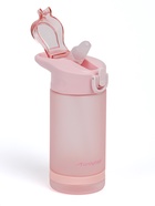 Бутылка для воды onlytop, 550 мл, тритан, с трубочкой, с поильником, розовая - Фото 1
