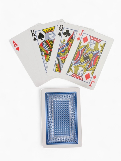 Карты игральные «Король», колода 54 шт., 5.7×8.7 см, синяя рубашка