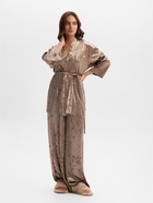 Костюм домашний женский (жакет, брюки) KAFTAN Velvet, размер 48-50, кофейный - Фото 6