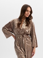 Костюм домашний женский (жакет, брюки) KAFTAN Velvet, размер 48-50, кофейный - Фото 7