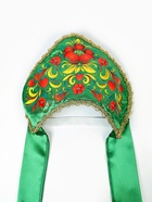 Кокошник «Хозяйка Медной горы», зелёный, р-р 54-58 - фото 118990102 Кокошник «Хозяйка Медной горы», зелёный, р-р 54-58 - фото 118990102