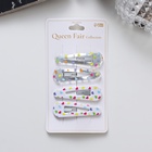 Заколки для волос QF «Глория», набор 4 шт., сердца, 5 см - Фото 3