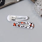 Заколки для волос «Глория», набор 4 шт., лео, 5 см - Фото 3