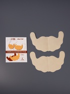 Тейпы для поддержки груди, р-р C (22×13 см), пара, на клеевой основе, бежевые - Фото 2