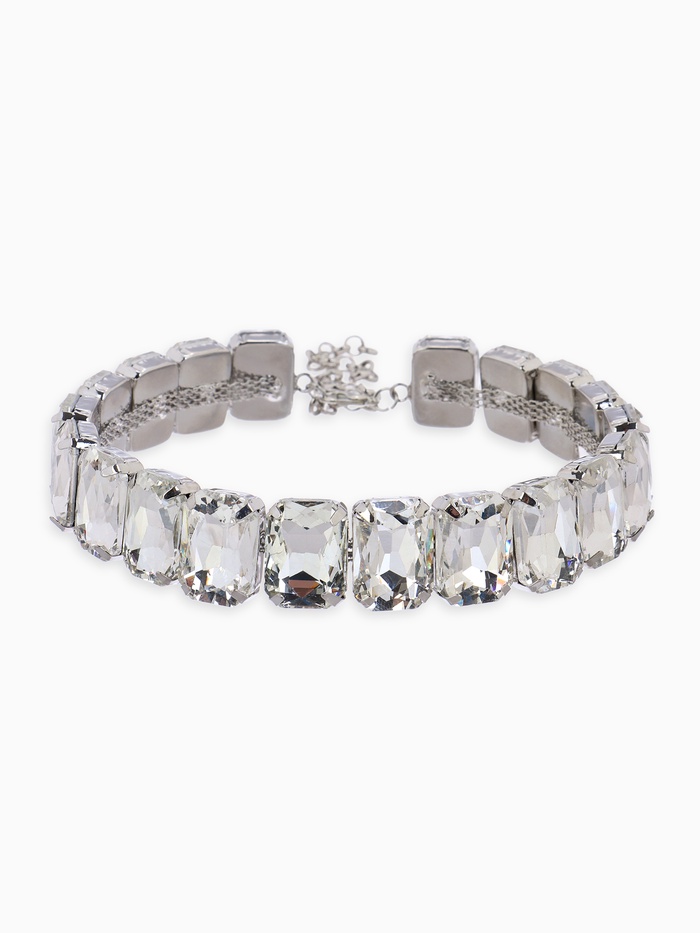 Чокер-колье «Сияние» соло, цвет белый в серебре, 36 см - Фото 1