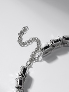 Чокер-колье «Сияние» соло, цвет белый в серебре, 36 см - Фото 4