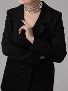 Чокер-колье «Сияние» дуэт, цвет белый в серебре, 36 см - Фото 2