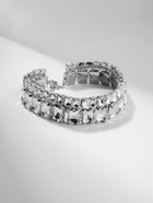 Чокер-колье «Сияние» дуэт, цвет белый в серебре, 36 см - Фото 5