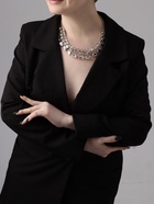 Чокер-колье «Сияние» трио на увеличение, цвет белый в серебре, 36 см - Фото 2