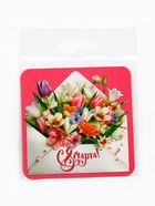 Магнит полимерный «8 Марта», 7?7 см (комплект 2 шт) - фото 33357905