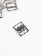 Застёжка для купальника, металлическая, 15 мм, 5 шт., цвет серебряный - Фото 2