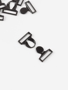 Застёжка для купальника, металлическая, 17 мм, 5 шт., цвет чёрный никель - Фото 3