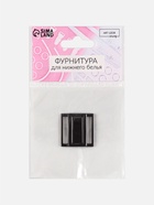 Застёжка для купальника, металлическая, 20 мм, цвет чёрный никель - Фото 5