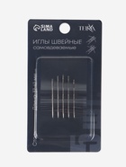 Иглы швейные TEIRA, самовдеваемые, d=0.7/0.7/0.8 мм, 3.7-4.2 см, набор 5 шт. - Фото 5