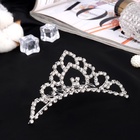 Диадема для волос «Медея», обаяние, 10×4 см, серебро - Фото 1