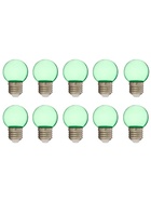 Лампа светодиодная, G45, Е27, 1.5 Вт, для белт-лайта, прозрачная, набор 10 штук, свечение белое зелёное - Фото 2