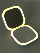 Зеркало косметическое, с подсветкой, 9×9×1.3 см, от АКБ, белое, 3 режима свечения - Фото 3