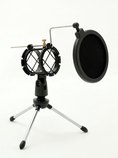 Микрофонная стойка настольная с поп-фильтром