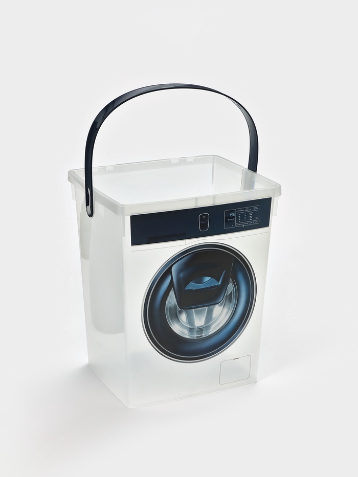 УЦЕНКА Контейнер для стирального порошка БЕЗ крышки, 5 л, 19.6×16.7×23 см - Фото 1