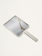 Зеркало с ручкой, 16×9 см, серебристое - Фото 2