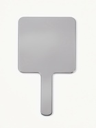 Зеркало с ручкой, 16×9 см, серебристое - Фото 4