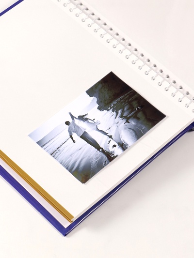 Фотоальбом магнитный 20 листов "Люблю тебя до луны" синий тиснение серебро 29х24х2 см