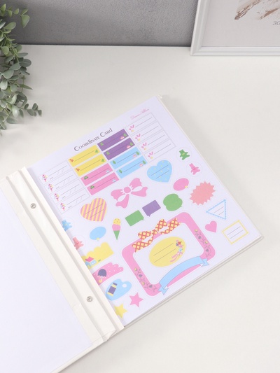 Фотоальбом магнитный 20 листов "Весенний букет" кожзам, в коробке 2,6х32х33,5 см