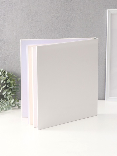 Фотоальбом магнитный 20 листов "Любимые цветы" кожзам, в коробке 2,6х32х33,5 см