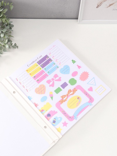 Фотоальбом магнитный 20 листов "Бегемотик с сердечком" кожзам, в коробке 2,6х32х33,5 см