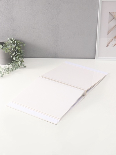 Фотоальбом магнитный 20 листов "Бегемотик с сердечком" кожзам, в коробке 2,6х32х33,5 см