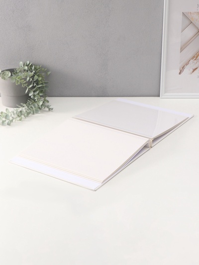 Фотоальбом магнитный 20 листов "Лисёнок с сердечками" кожзам, в коробке 2,6х32х33,5 см