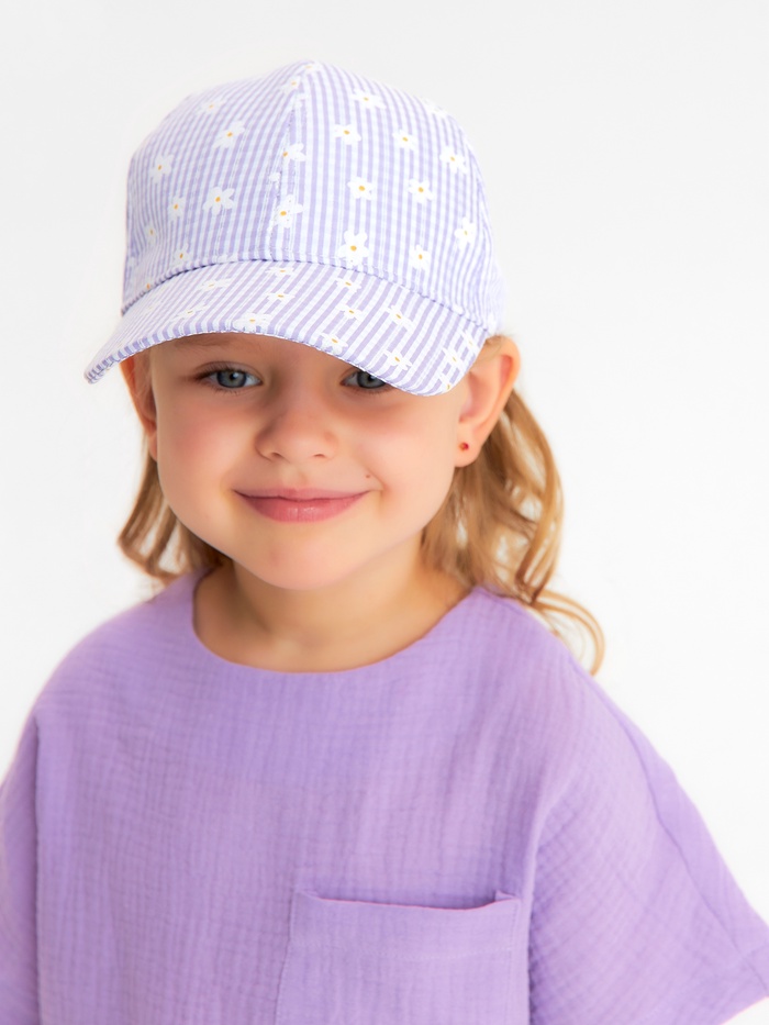 Кепка для девочки KAFTAN Blossom, сиреневая, размер 52-54
