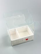 Коробка с PVC для цветов и десертов 26×18×30 см, любовь - Фото 3