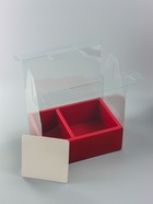 Коробка с PVC для цветов и десертов 26×18×30 см, красный - Фото 4