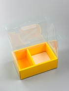 Коробка с PVC для цветов и десертов 26×18×30 см, желтый - Фото 2