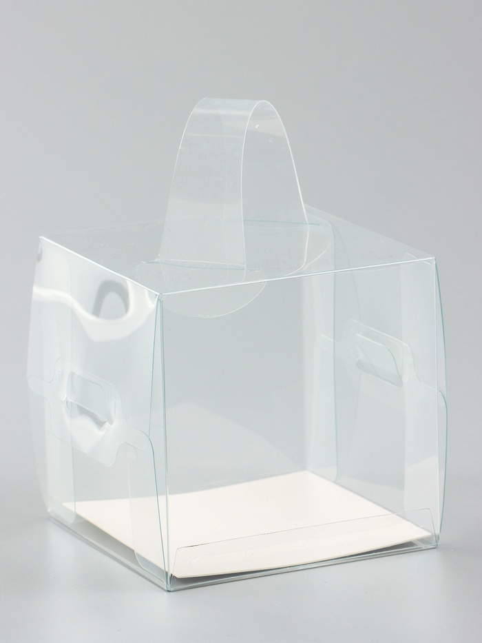 Коробка с PVC для десертов 8.5×8.5×8.5 см - Фото 1