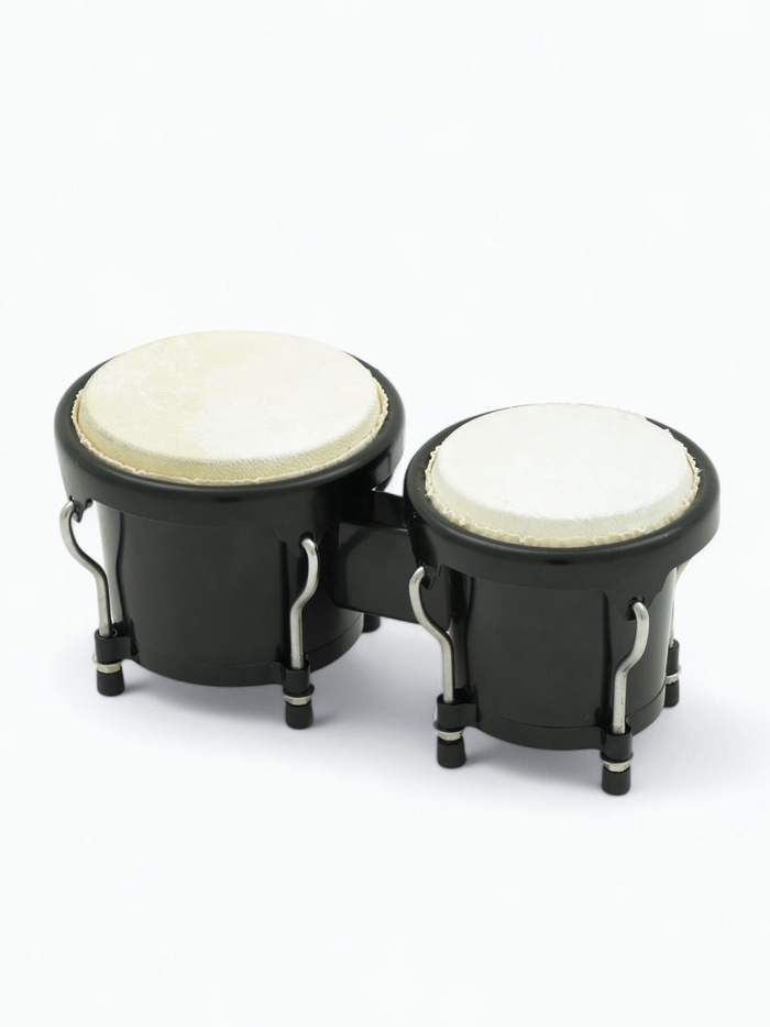 Барабан Бонго Music Life 4×5 дюймов, черный - Фото 1