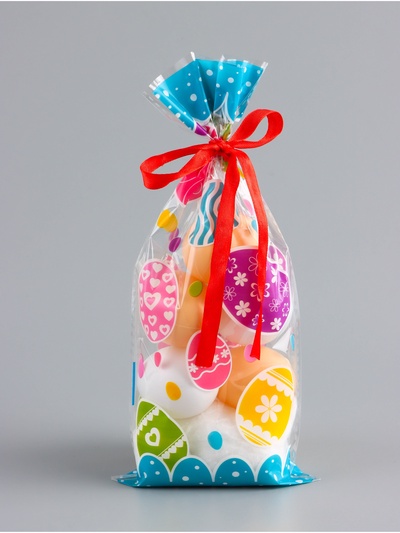 Пакет подарочный Пасхальный, для кулича и яиц, МИКС, 13×27±5% см