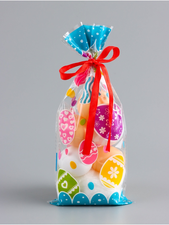 Пакет подарочный Пасхальный, для кулича и яиц, МИКС, 13×27±5% см - Фото 1