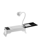 Лампа для маникюра, LED, 24 диода, 72 Вт, USB, складная, с дисплеем, белая - Фото 4