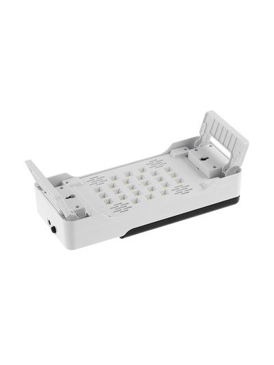 Лампа для маникюра, LED, 24 диода, 72 Вт, USB, складная, с дисплеем, белая