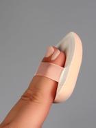 Спонжи для макияжа, в футляре, 3 формы: треугольник, овал, сердце, бежевые - Фото 2