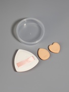 Спонжи для макияжа, в футляре, 3 формы: треугольник, овал, сердце, бежевые - Фото 4