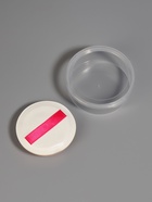 Спонж для макияжа, с держателем, d=5 см, в футляре, круглый, бежевый - Фото 4