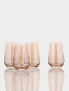 УЦЕНКА Набор стаканов высоких 350 мл "Золотой мед", 4 шт. - фото 14766788