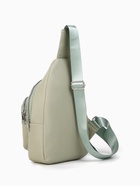 Рюкзак-слинг через плечо с карманом, размер 18×5.5×29 см, зелёный - Фото 5