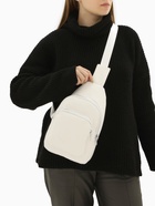 Рюкзак-слинг через плечо с карманом, размер 18×5.5×29 см, белый - Фото 4