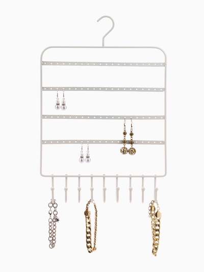 Органайзер для украшений «Вешалка», 37×25×5 см, белый