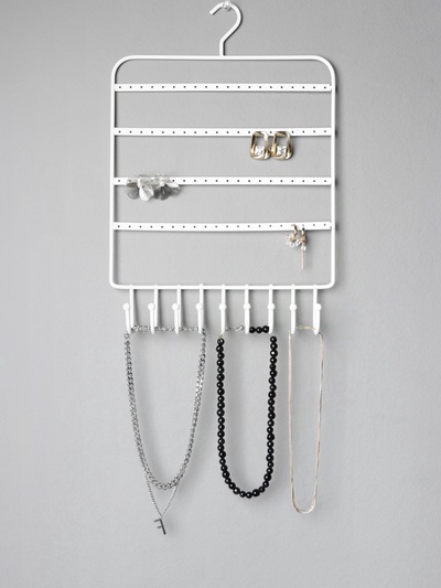 Органайзер для украшений «Вешалка», 37×25×5 см, белый