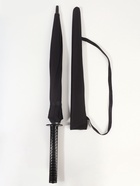 Зонт - трость полуавтоматический «Катана», эпонж, 16 спиц, R=51/60 см, d=102 см, чёрный - Фото 6